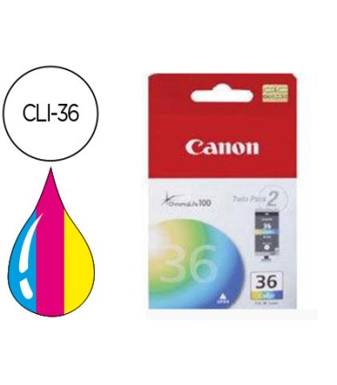 Ink jet canon cli 36 tricolor pixma mini 260 ip100