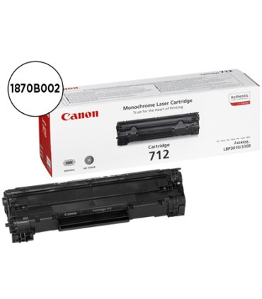 Toner canon crg712 negro laser lbp3010 3100