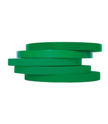 Cinta adhesiva q connect 66m x 9mm verde para cerrar bolsas