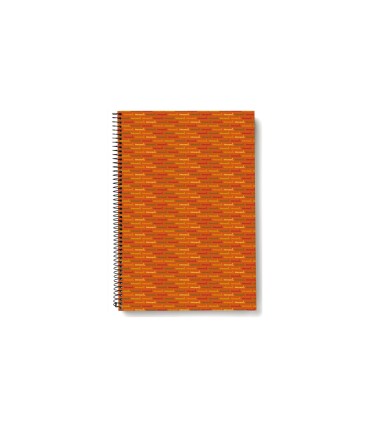 Cuaderno espiral liderpapel cuarto multilider tapa forrada 80h 80 gr cuadro 4mm con margen naranja