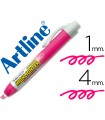 Rotulador artline clix fluorescente ek-63 rosa punta biselada 4 mm