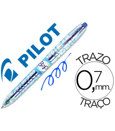 Boligrafo pilot gel b2p azul