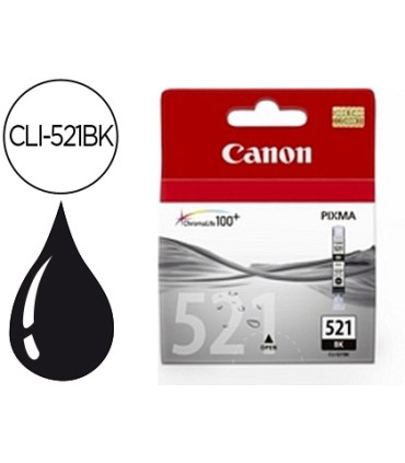 Ink jet canon cli 521bk negro pixma mp620 630 980 ip3600 4600