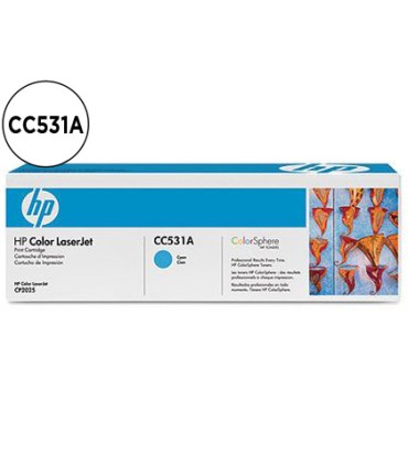 Toner hp laserjet color cp2025 cm2320 cian 2800 pag