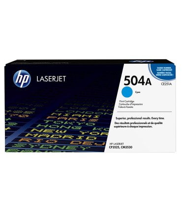 Toner hp laserjet color cp3525 cian 7000 pag