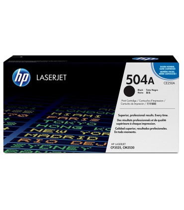 Toner hp laserjet color cp3525 negro 5000 pag