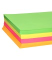 Papel color liderpapel a4 75gr neon 4 colores surtidos paquete de 500 hojas