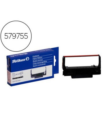 Cinta impresora pelikan para epson erc 30 34 negro rojo grupo 655