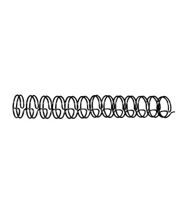 Espiral wire 3 1 143 mm n9 negro capacidad 125 hojas caja de 100 unidades