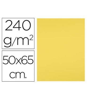 Cartulina liderpapel 50x65 cm 240g m2 amarillo limon