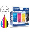 Ink-jet brother lc-1100bk /m/y/c pack 4 colores alta capacidad 900 pag bk- 750 pag m/y/c-