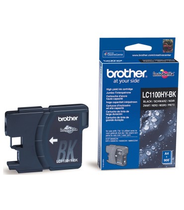 Ink jet brother lc 1100bk negro alta capacidad 900 pag