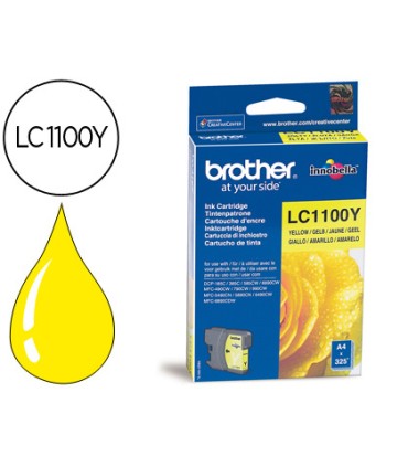 Ink jet brother lc 1100y amarillo 325 pag