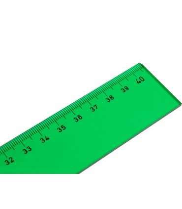 Regla liderpapel 40 cm acrilico verde