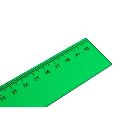 Regla liderpapel 30 cm acrilico verde