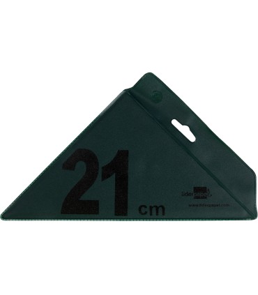 Escuadra liderpapel 21 cm acrilico verde