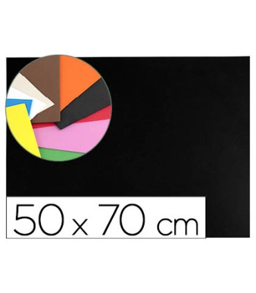 Goma eva liderpapel 50x70cm 60g m2 espesor 15mm negro