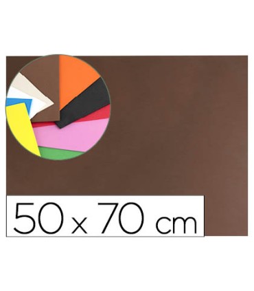 Goma eva liderpapel 50x70cm 60g m2 espesor 15mm marron