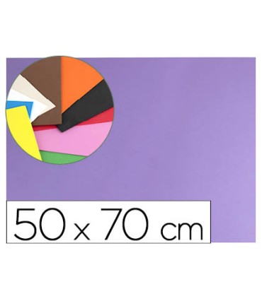 Goma eva liderpapel 50x70cm 60g m2 espesor 15mm lila