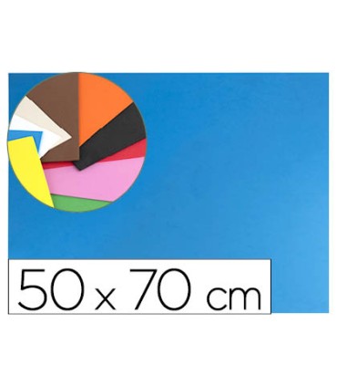 Goma eva liderpapel 50x70cm 60g m2 espesor 15mm azul