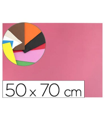 Goma eva liderpapel 50x70cm 60g m2 espesor 15mm rosa