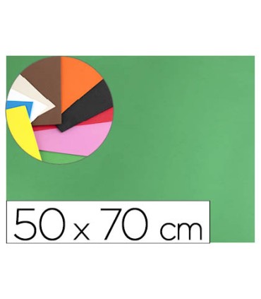 Goma eva liderpapel 50x70cm 60g m2 espesor 15mm verde