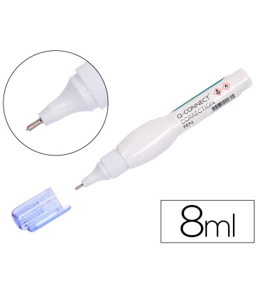 Corrector q connect lapiz con punta metalica 8 ml