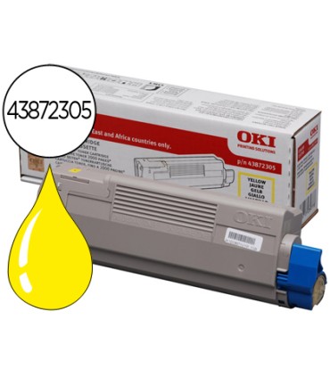 Toner oki c5650 5750 amarillo 2000 pag type c11