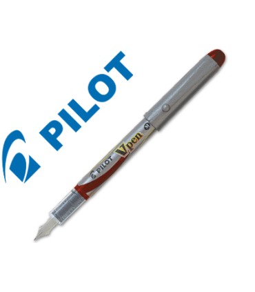 Pluma pilot v pen silver desechable rojo svp 4wr