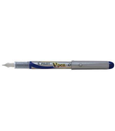 Pluma pilot v pen silver desechable azul svp 4ml