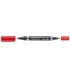 Rotulador staedtler lumocolor permanente duo 348 rojo punta f 06 mm punta m 15 mm