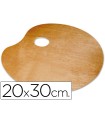 Paleta madera lidercolor ovalada tamaño 20x30 cm grosor 0,3 cm zurdos