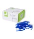 Encuadernador fastener q connect plastico e clips color azul caja de 100 unidades