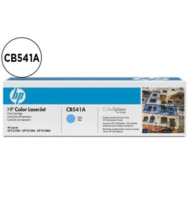 Toner hp cb541a color laserjet cp 1215 cp 1515 cp 1518 cian with colorsphere 1400pag 