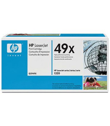 Toner hp laserjet smart 1320 1320n 1320nw 1320tn 3390 3392 49x negro alta capacidad 6000pag 