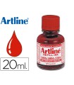 Tinta artline rojo para rotulador pizarra blanca 500a bote 20 ml