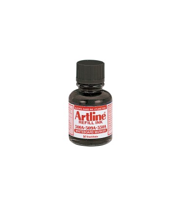 Tinta artline negro para rotulador pizarra blanca 500a bote 20 ml