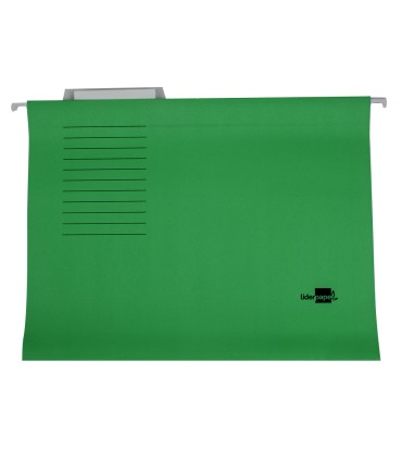 Carpeta colgante liderpapel folio verde