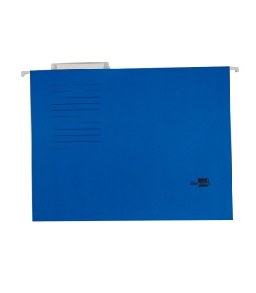 Carpeta colgante liderpapel folio azul