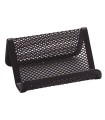 Portatarjetas q-connect metalico negro 11x7,5x5 cm