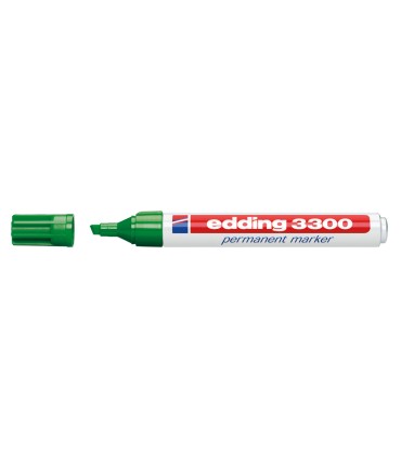 Rotulador edding marcador 3300 n4 verde punta biselada recargable