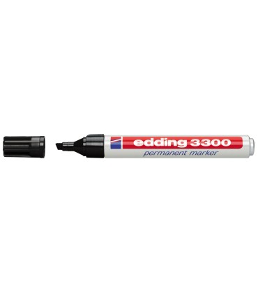 Rotulador edding marcador 3300 n1 negro punta biselada recargable