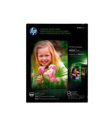 Papel fotografico hp din a4 semi glossy 200 gr paquete de 100 hojas