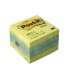 Bloc de notas adhesivas quita y pon post it 51x51 mm minicubo color limon 2051 l 400 hojas