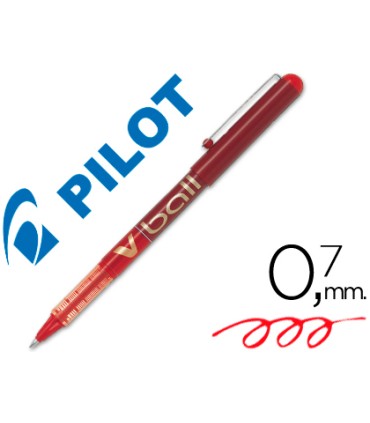 Rotulador pilot roller v ball rojo 07 mm