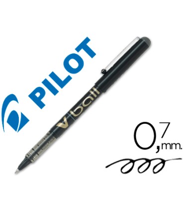 Rotulador pilot roller v ball negro 07 mm