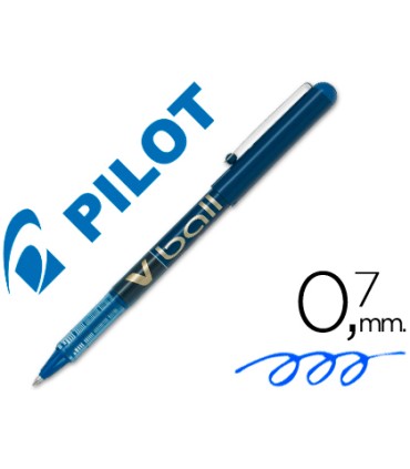 Rotulador pilot roller v ball azul 07 mm