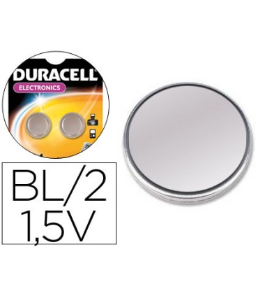 Pila duracell alcalina lr44 boton blister de 2 unidades