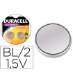 Pila duracell alcalina lr44 boton blister de 2 unidades