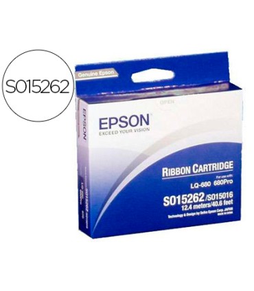 Cinta impresora epson lq 670 860 1060 2500 2550 dlq 2000 negra